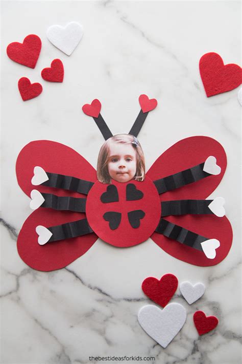 Valentine Ladybug Craft With Free Printable The Best Ideas For Kids