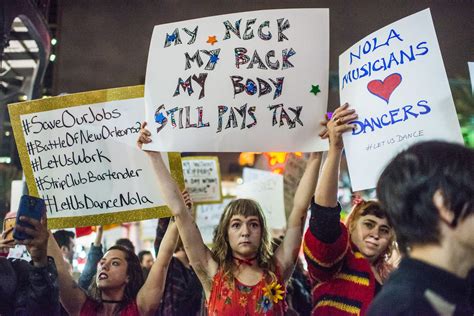 Strippers Shut Down Bourbon Street In Protest Of Club Crackdown New York Post