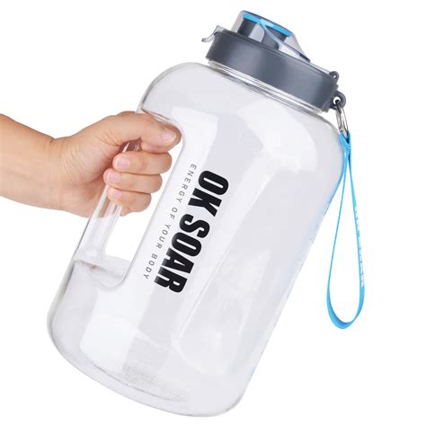 Bottled Joy Water Bottles Half Gallon Water Jug Liters Large Sports
