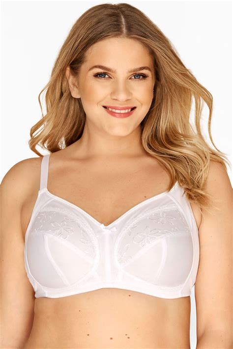 white full support non wired bra sizes 40c to 50h yours clothing
