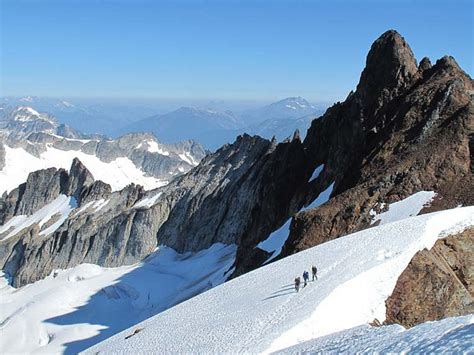 Climbers On Quien Sabe Glacier Sahale Peak Pablo Puruncajas Photo