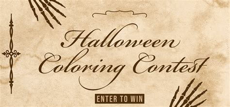 Halloween Coloring Contest