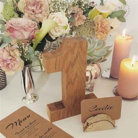 Our Table Decorations For The Wedding Rustic Vintage Table Numbers