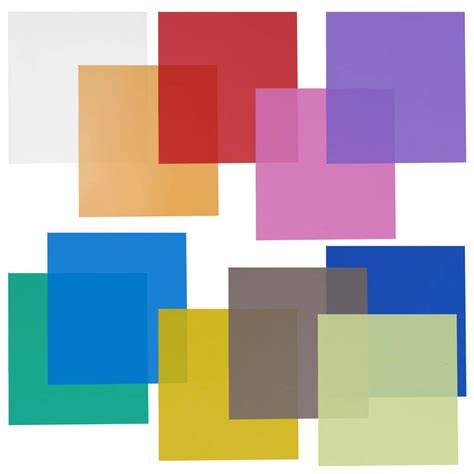 Buy Neewer 12x12 Transparent Color Gel Filter Set Pack Of 11 Sheets