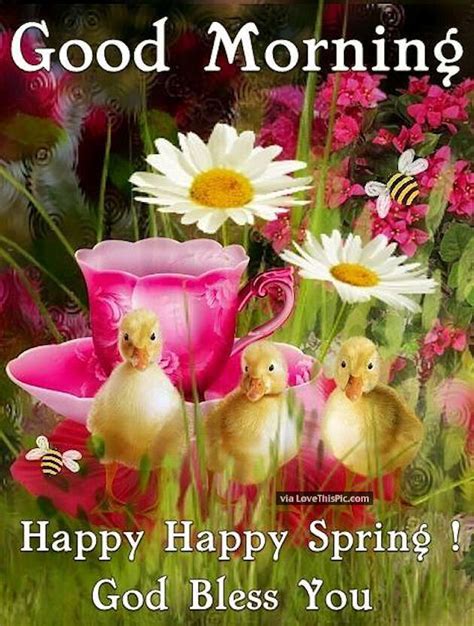 Spring flower quotes and sayings. Good Morning Happy Spring God Bless You spring good ...