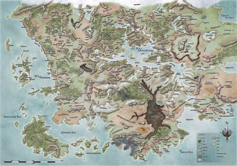 Amazing Dungeons And Dragons Fantasy World Map Fantasy Map
