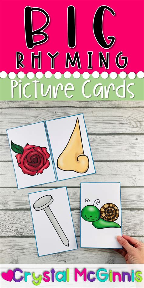 Big Rhyming Cards And Activities For Kindergarten Mrs Mcginnis