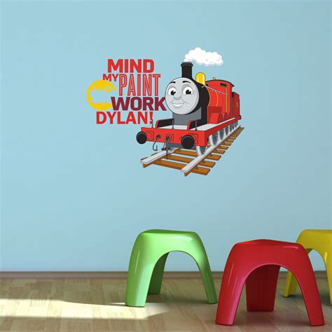 Personalised James wall sticker | Thomas and Friends | Stickerscape | UK