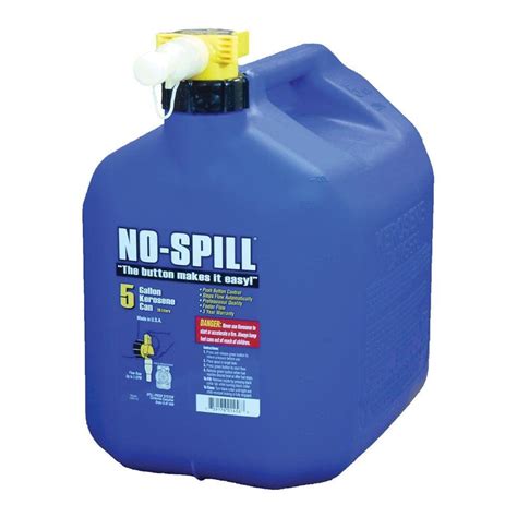 No Spill 5 Gal Poly Kerosene Can 1456 V6 The Home Depot
