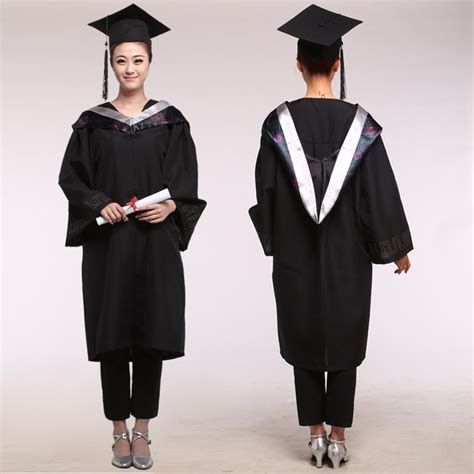 Girl Robes Academic Graduation Gowns Dress For Women University