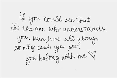 Taylor Swift Handwritten You Belong With Me Tswiftedit Handwritten