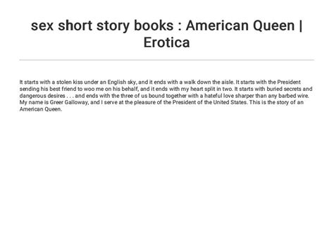 sex short story books american queen erotica