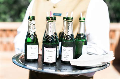 Mini Champagne Bottle Wedding Favors