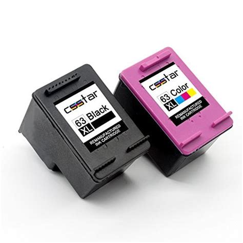 Csstar Remanufactured Ink Cartridge Replacement For Hp 63 Xl 63xl Combo