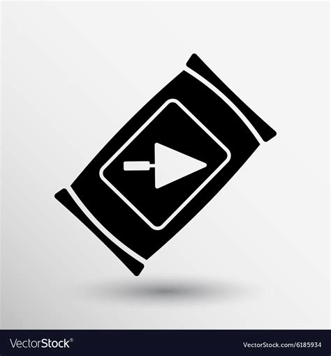Cement bag icon button logo symbol Royalty Free Vector Image