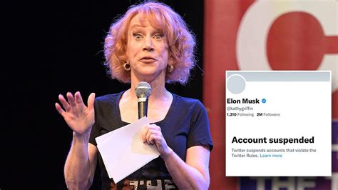 Twitter Suspends Kathy Griffins Account For Impersonating Elon Musk