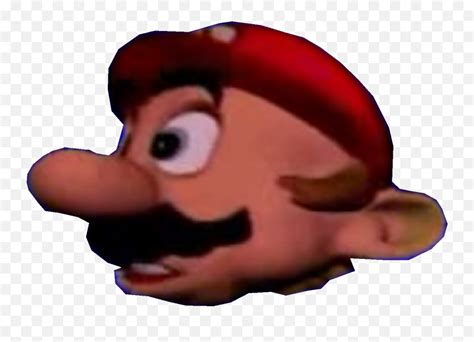 Head Spinning Mario Head Transparent Mario 64 Emojihead Spinning