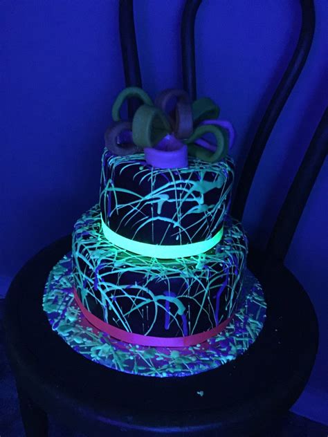 Glow Party Cake Ideas Wiki Cakes