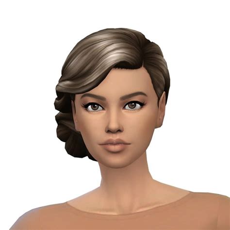 Deelitefulsimmer Vintage Glamour Updo Hair Recolor Sims 4 Hairs