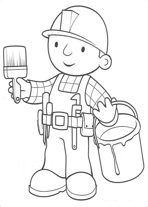 Bob the builder is the hero of a series from english origin bearing his name and having as its name indicates an undeniable talent for diy! Bob the builder coloring pages - Lets coloring!