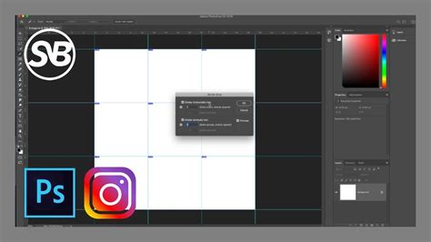 How To Make An Instagram Grid With Photoshop Youtube