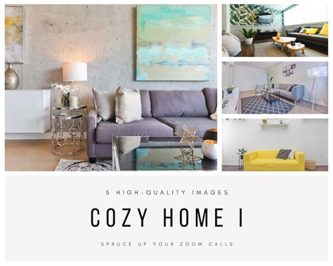 Zoom Backgrounds Cozy Home Pack I 5 Backdrop Images Pour Etsy