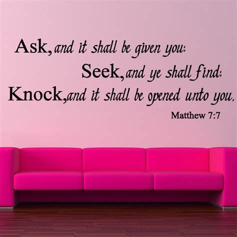 Bible Verse Wall Decals Christian Quote Vinyl Wall Art Stickers