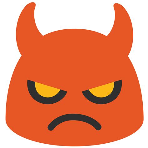 Android Devil Emoji Devil Emoji 512 512 Transprent Png Free Download