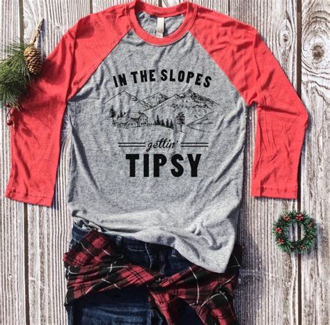 In The Slopes Gettin Tipsy Girls Ski Trip Matching Shirts Etsy