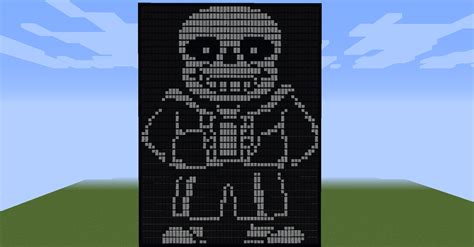 Sans Made Of Banners Rminecraft