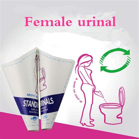 20pcs Girl Urinals Woman Urinal Pee Standing Travel Flushing Urinals