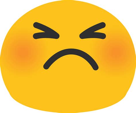 Blushing Emoji Png Angry Face Emoji Android Clipart Full Size Clipart 3893215 Pinclipart