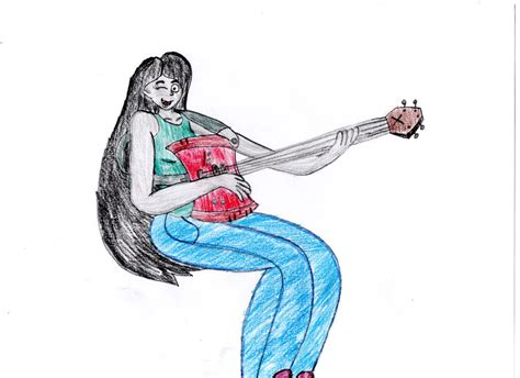 Marceline Playing Her Ax Bass By Trainsandcartoons On Deviantart