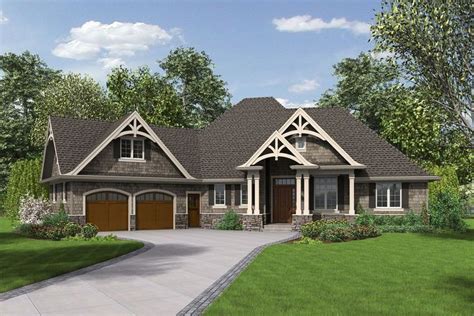 Homes 2000 Square Feet Single Story Craftsman Style House Plan 3