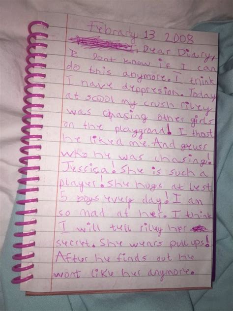 madie cardon shares brilliantly angstry diary entries from when she was 7 metro news