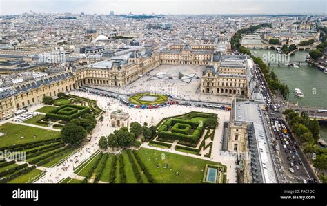 The Louvre Aerial Hi Res Stock Photography And Images Alamy