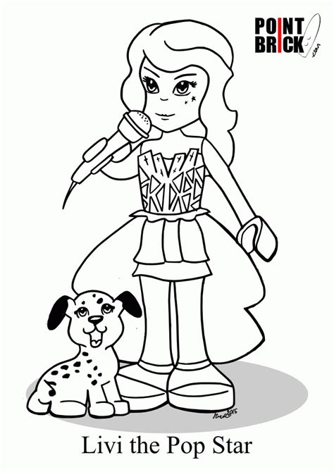 Lego Friends Coloring Pages Sketch Coloring Page