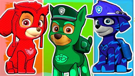 Paw Patrol As Pj Masks Fun Coloring Pages Youtube