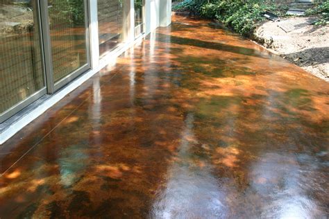 Diy Stained Concrete Ideas Stained Concrete Porch Ideas Stained