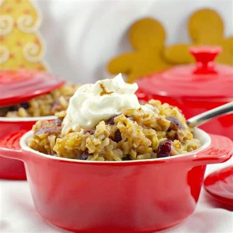 Cranberry Gingerbread Christmas Rice Pudding Food Meanderings