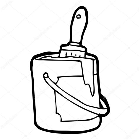 Paint Bucket Cartoon — Stock Vector © Lineartestpilot