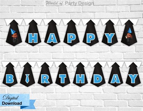 Pin By Iuliana Drutac On Baby Boss Boys Birthday Party Supplies Baby