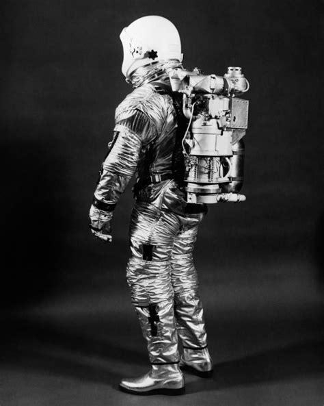 1960s Side View Of Astronaut Wearing Helmet Nasa Space Suit Poster