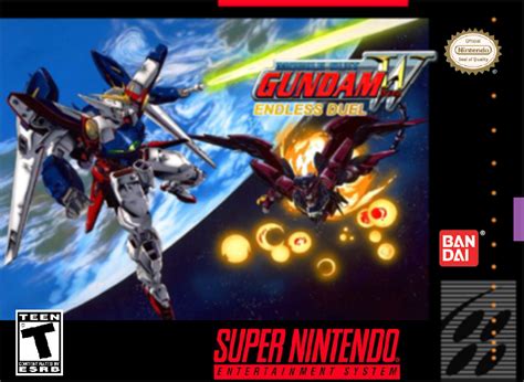 Gundam W Snes Boxart Jogos Clássicos Desenhos Aleatórios Jogos