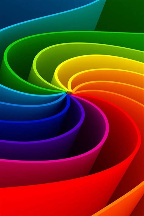 3d Abstract Rainbow Iphone 4s Wallpaper Download Iphone Wallpapers