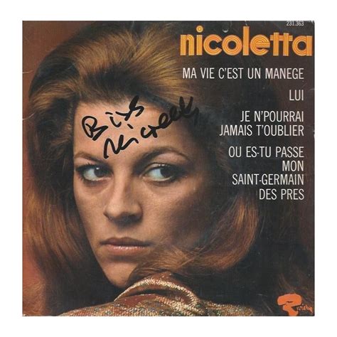 Autographe Nicoletta