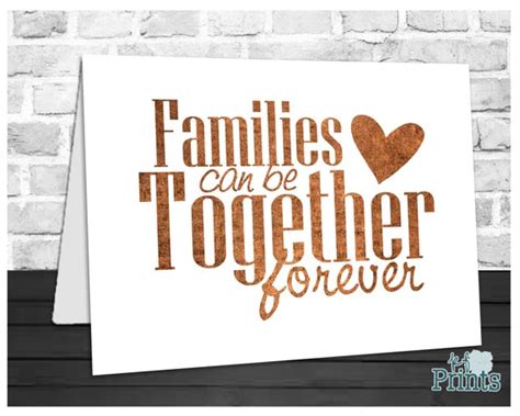 Lds Card Families Can Be Together Forever Religion Card