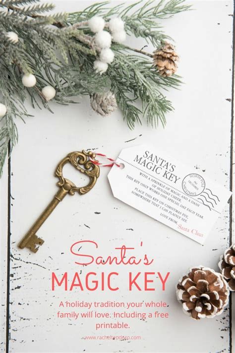 Santas Magic Key Plus Free Printable Santas Magic Key Holiday