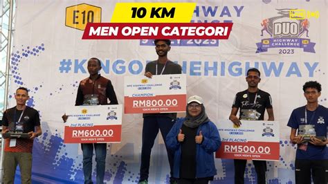 Mens Category 10km Only Men Open Npe Highway Challenge 2023 2nd