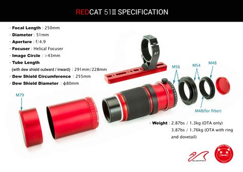 William Optics Redcat 51 V2 Apo 250mm F49 Rother Valley Optics Ltd
